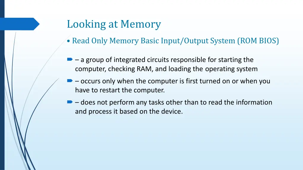 looking at memory 3