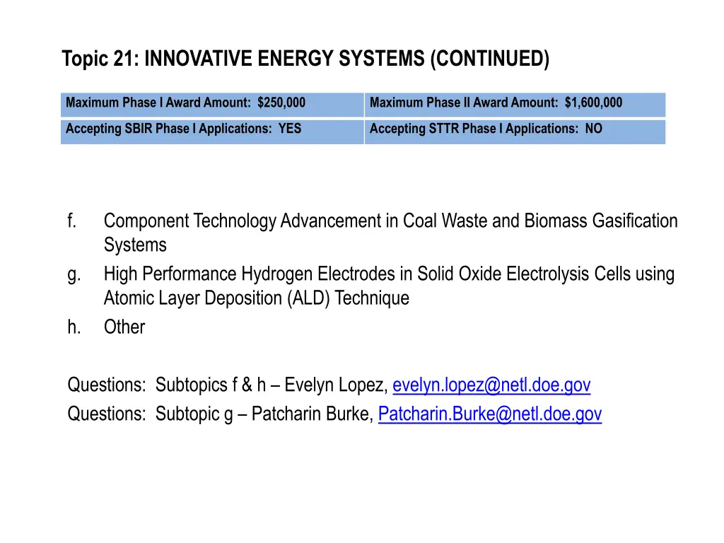 topic 21 innovative energy systems continued