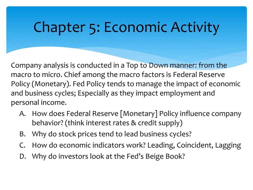 chapter 5 economic activity