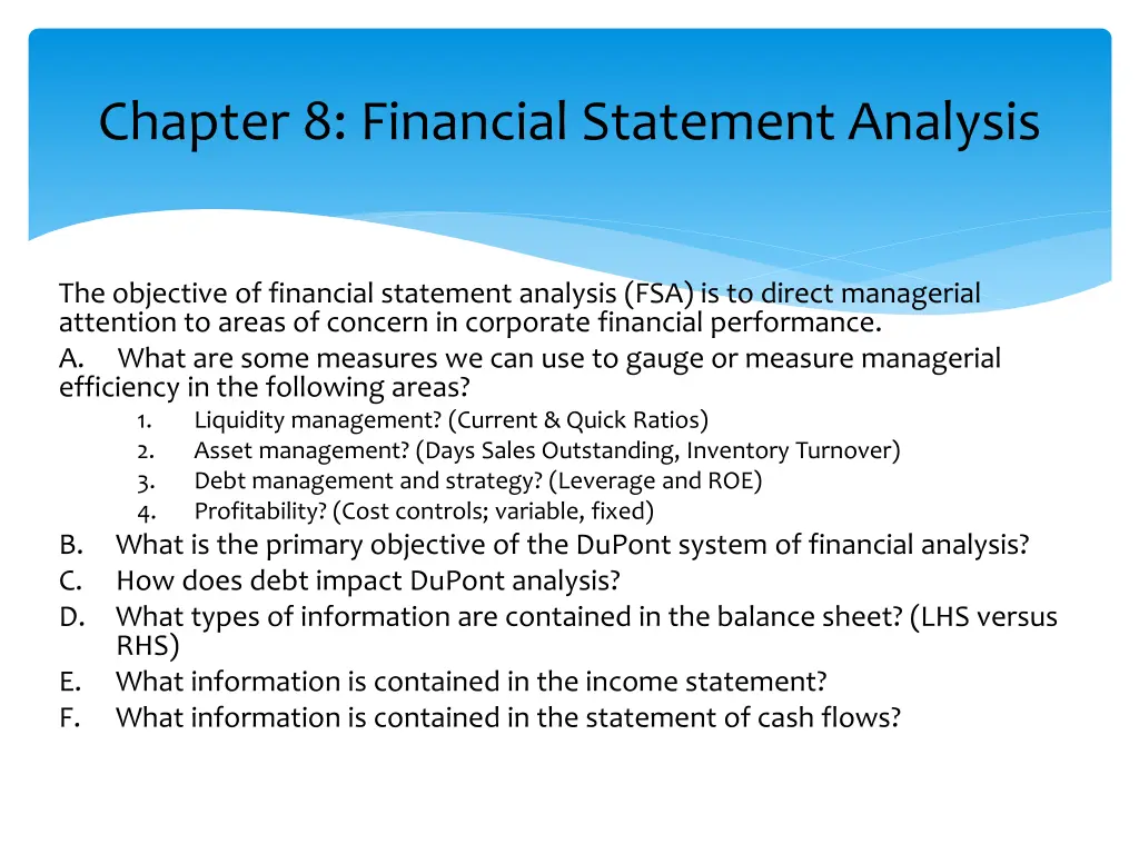 chapter 8 financial statement analysis