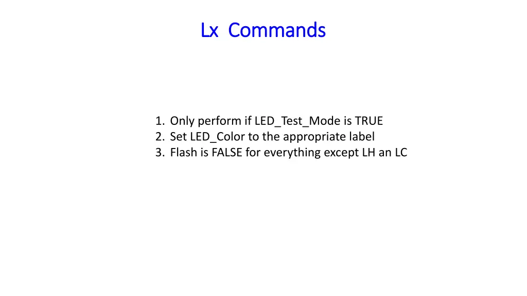 lx commands lx commands