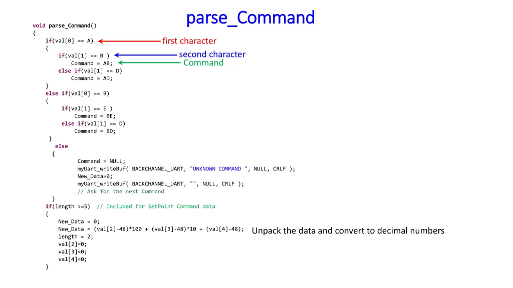 parse command parse command