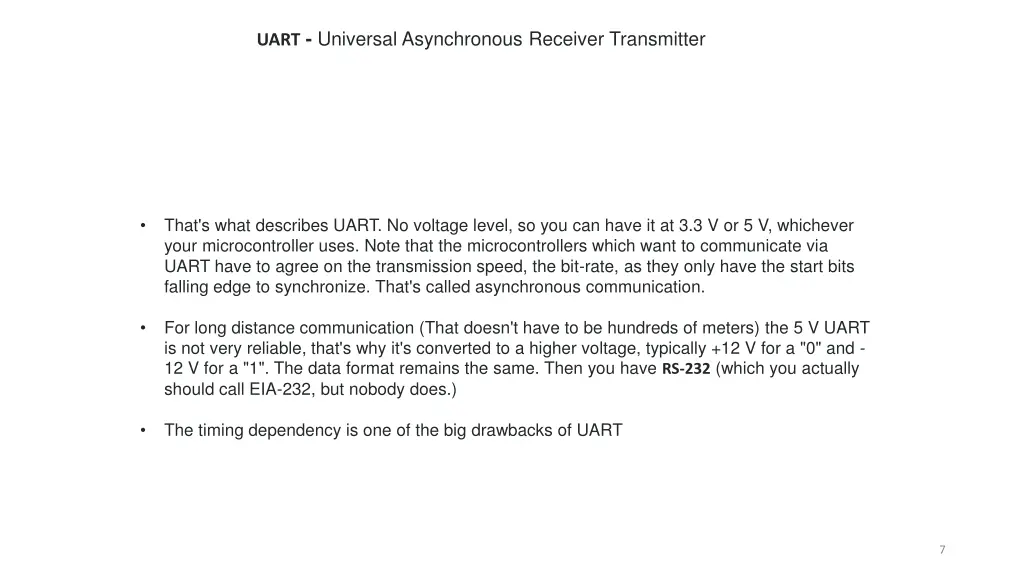 uart universal asynchronous receiver transmitter