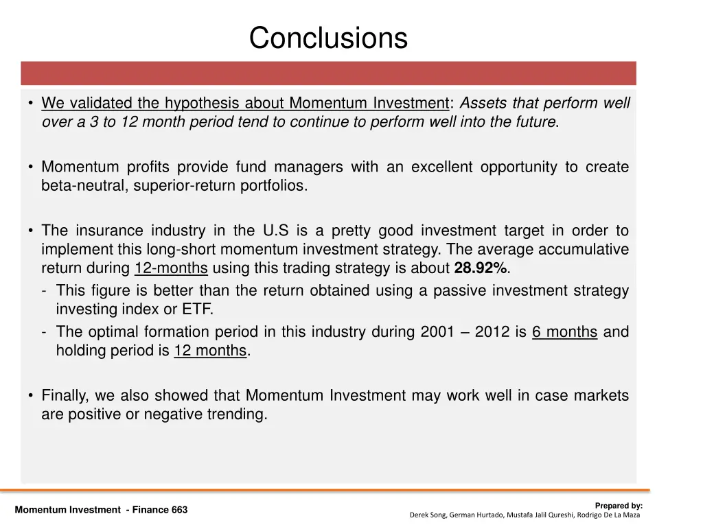conclusions