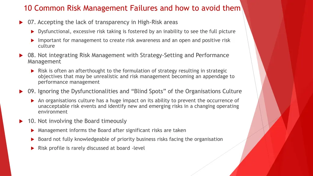 10 common risk management failures 2