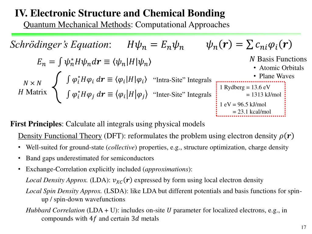 iv electronic structure and chemical bonding 8