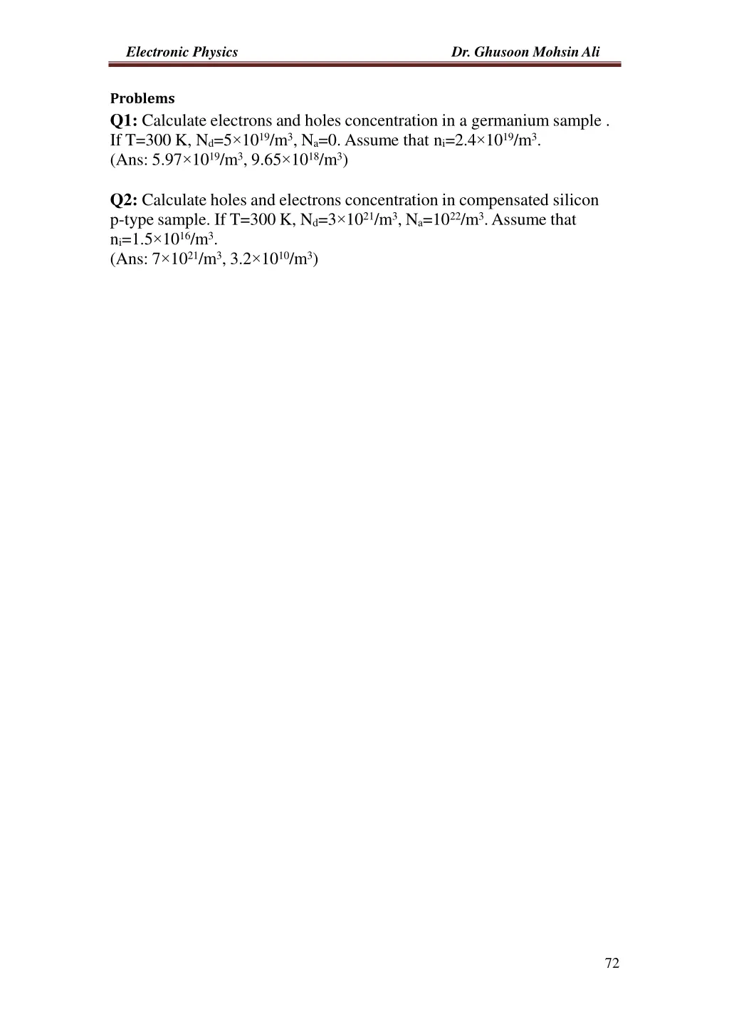 electronic physics 8