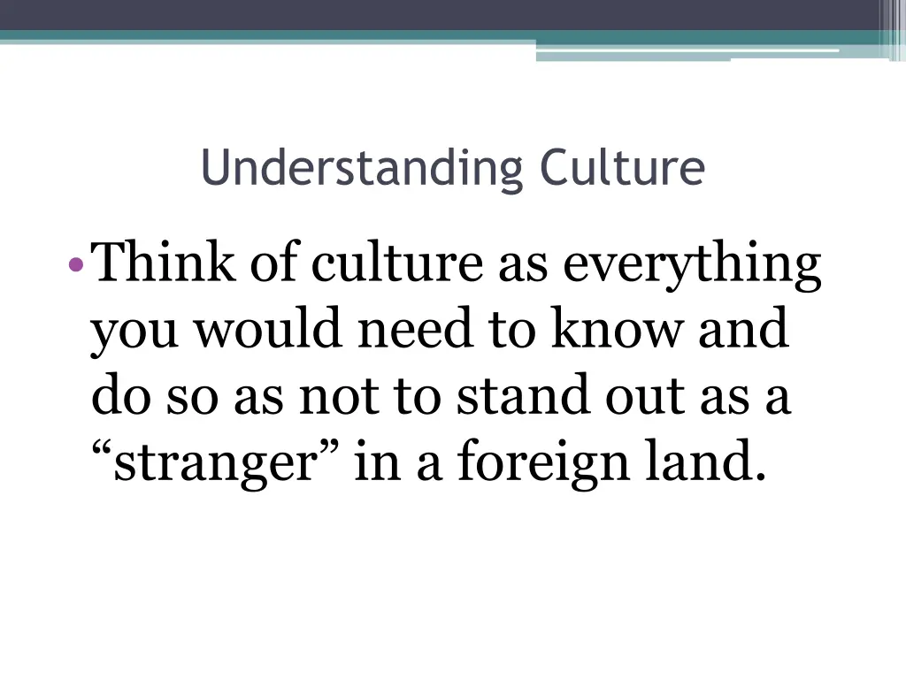 understanding culture 2