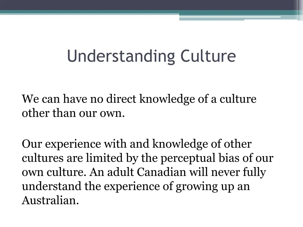 understanding culture