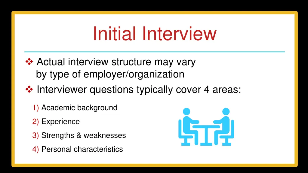 initial interview