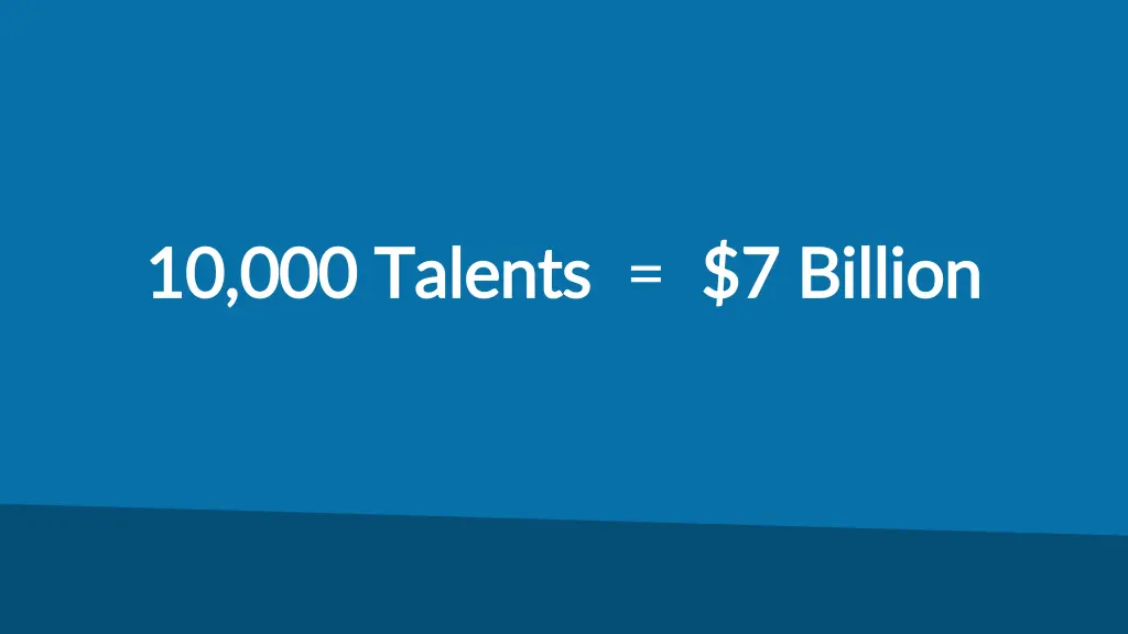 10 000 talents 10 000 talents 7 billion