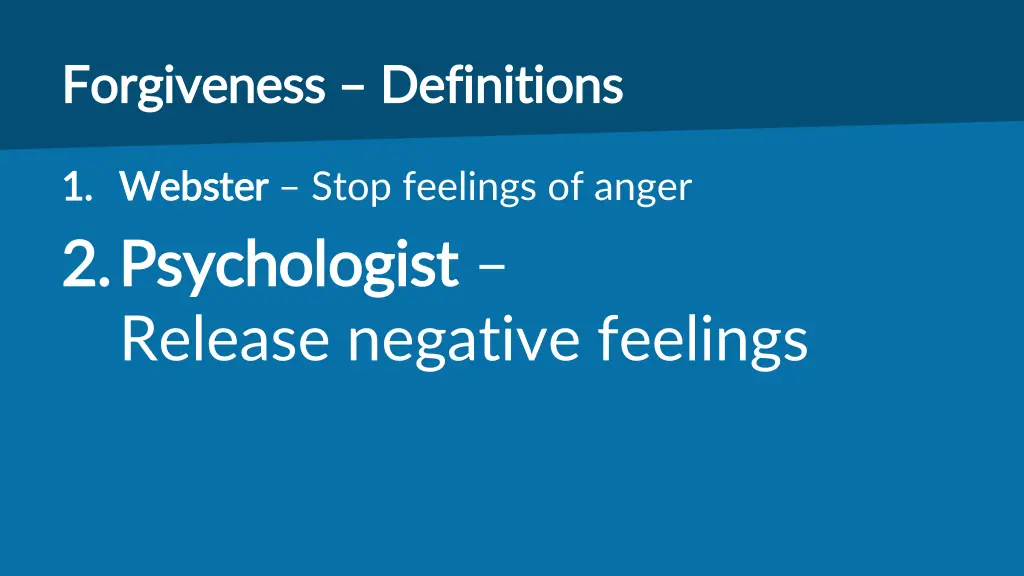 forgiveness forgiveness definitions 1