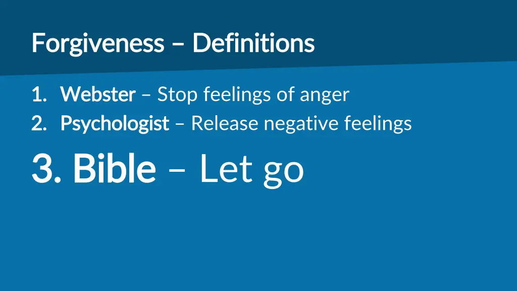 forgiveness forgiveness definitions 2