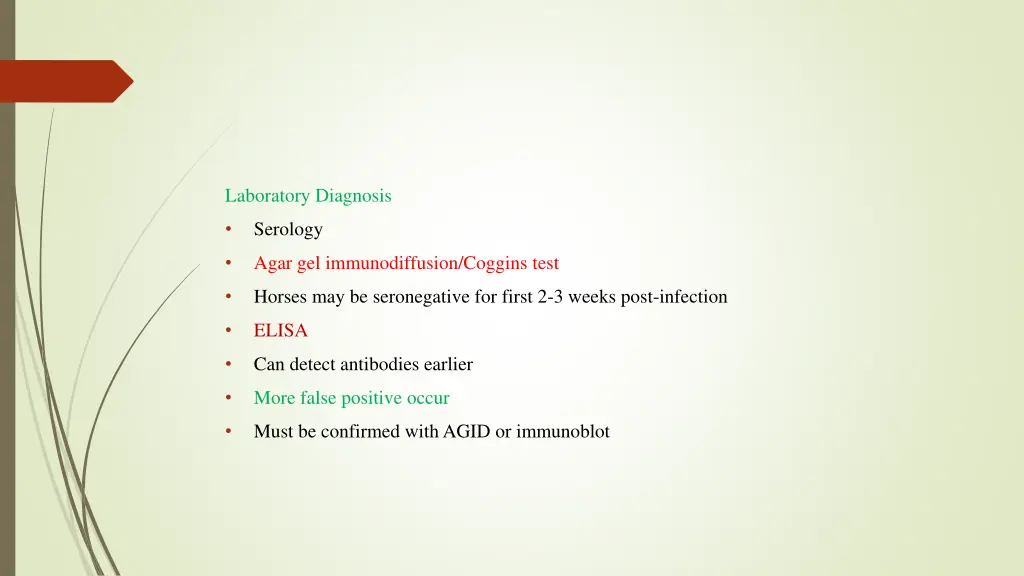 laboratory diagnosis