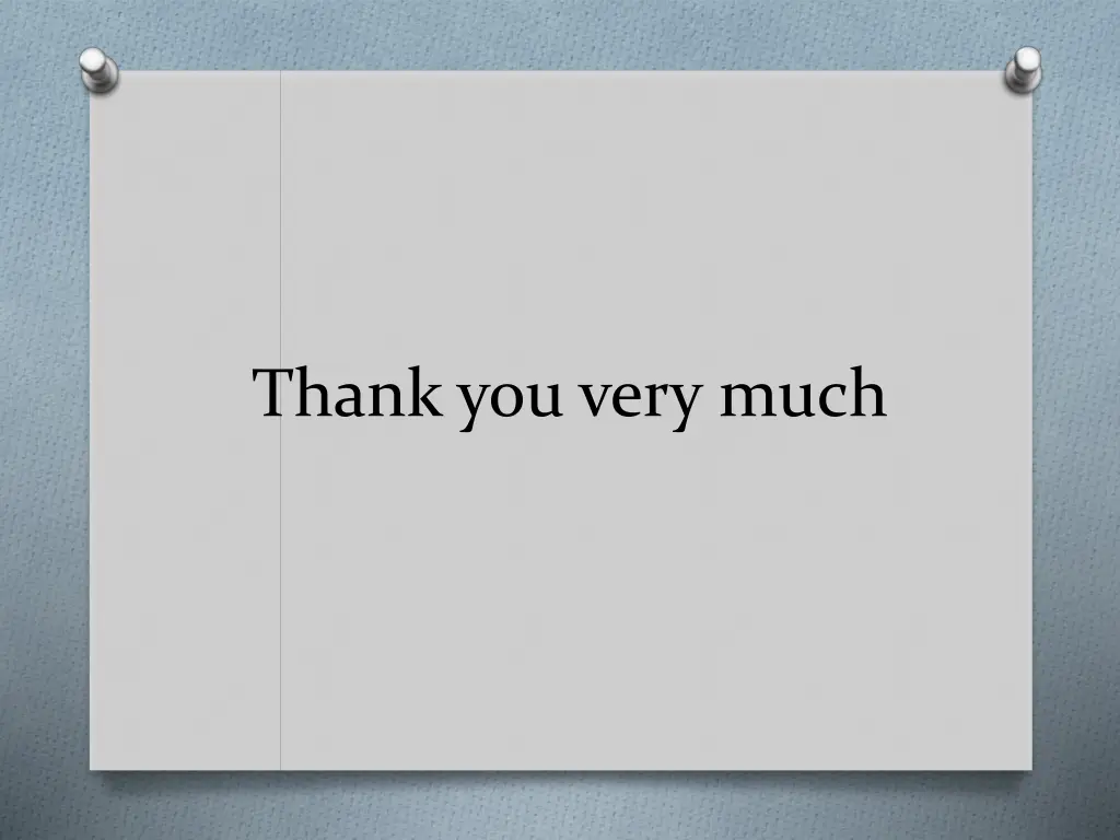 thank you very much