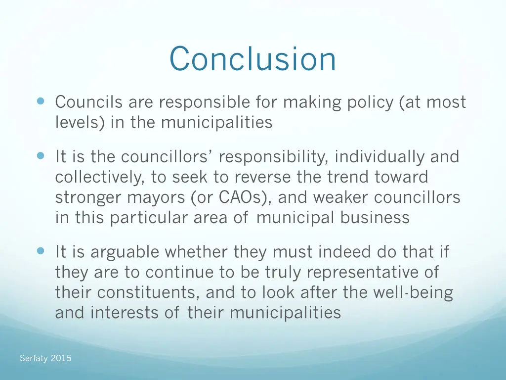 conclusion