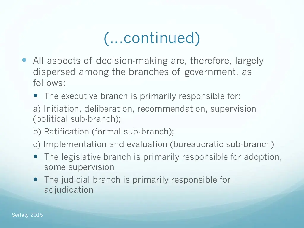 continued 1