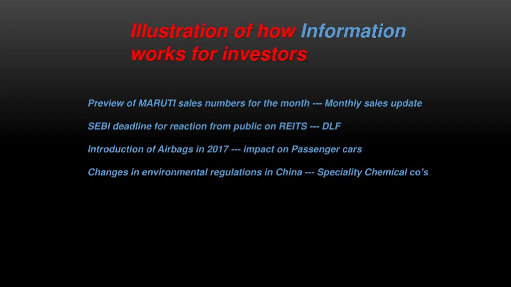 illustration of how information works