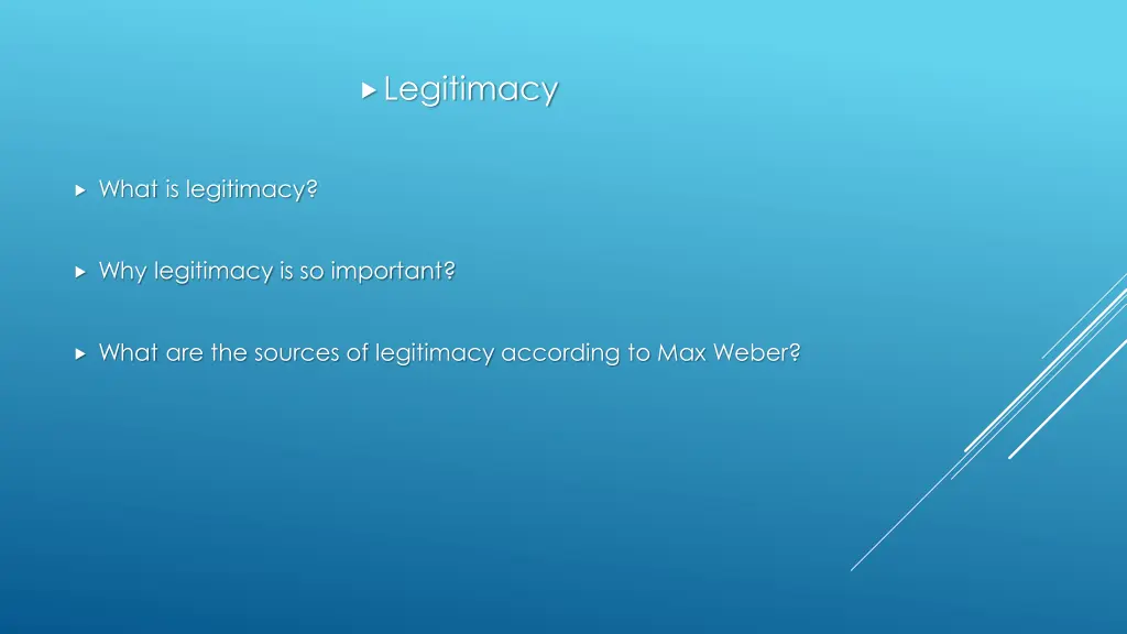 legitimacy