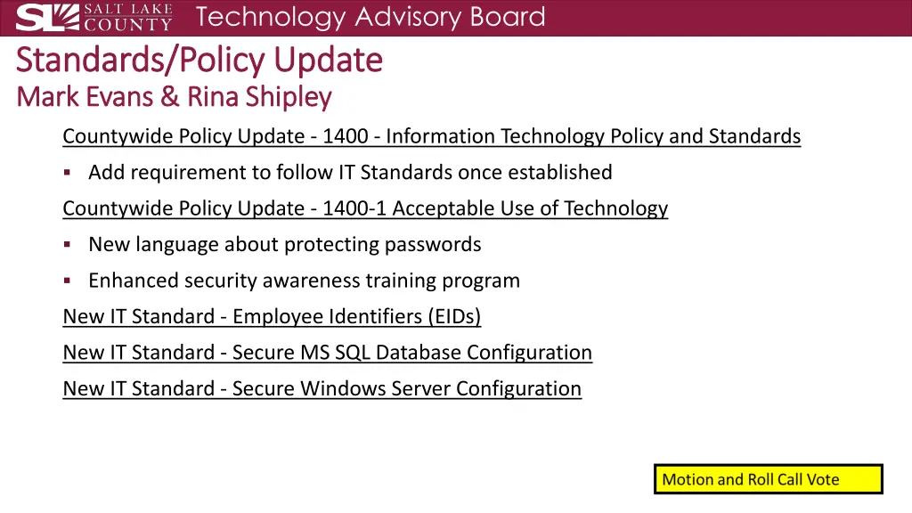 technology advisory board 5