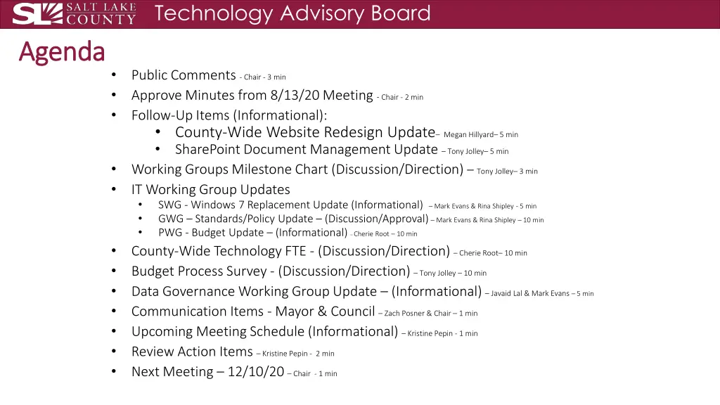 technology advisory board technology advisory
