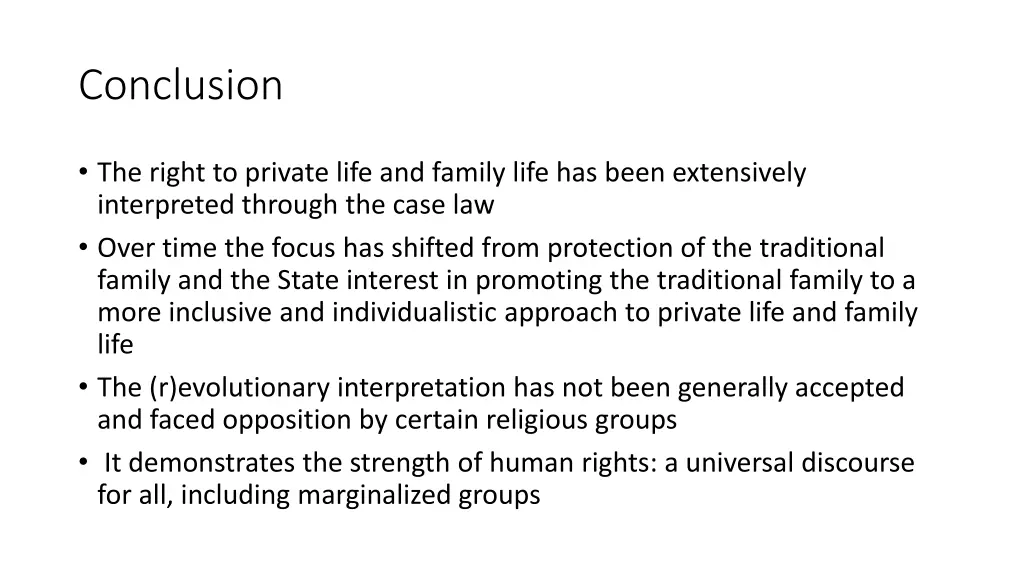 conclusion