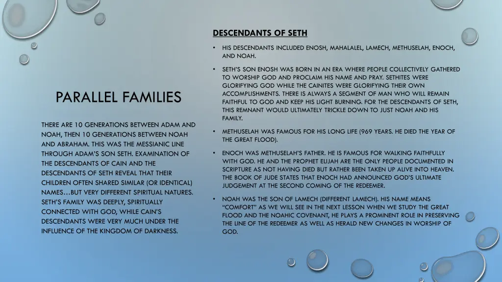 descendants of seth