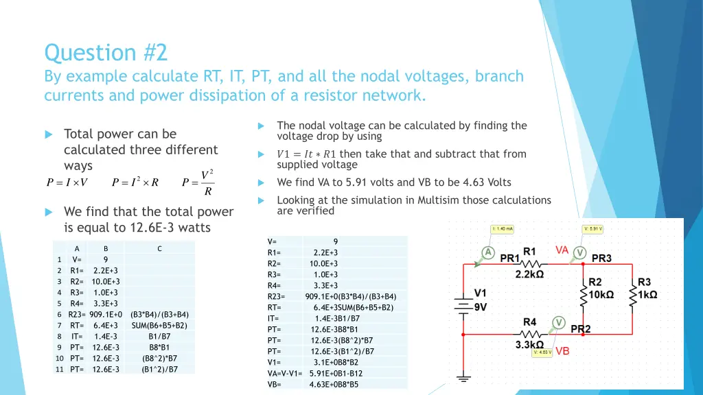 question 2 by example calculate 1