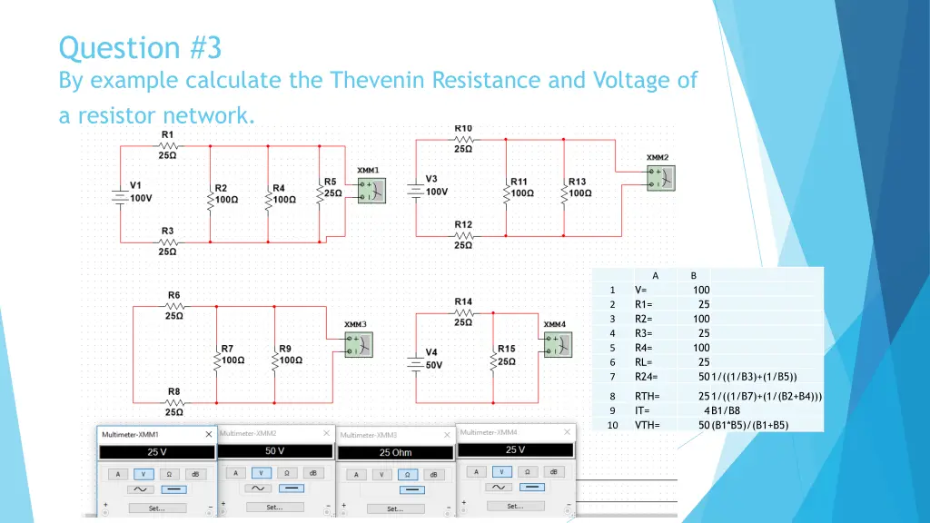 question 3 by example calculate the thevenin 1