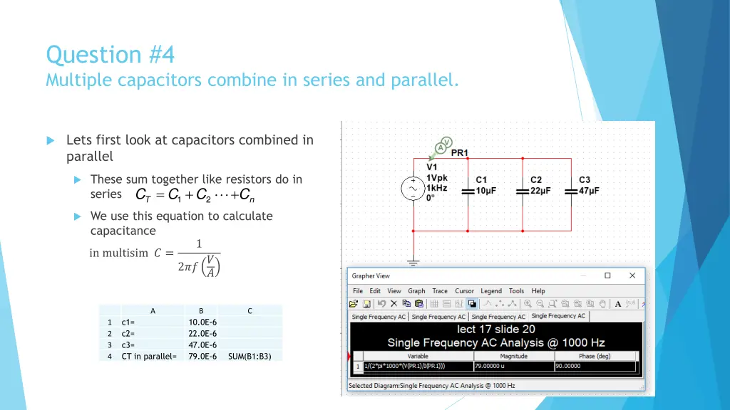 question 4 multiple capacitors combine in series