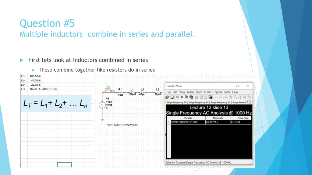 question 5 multiple inductors combine in series