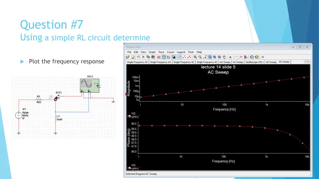question 7 using a simple rl circuit determine 1