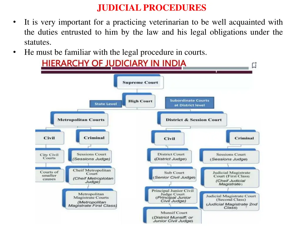judicial procedures