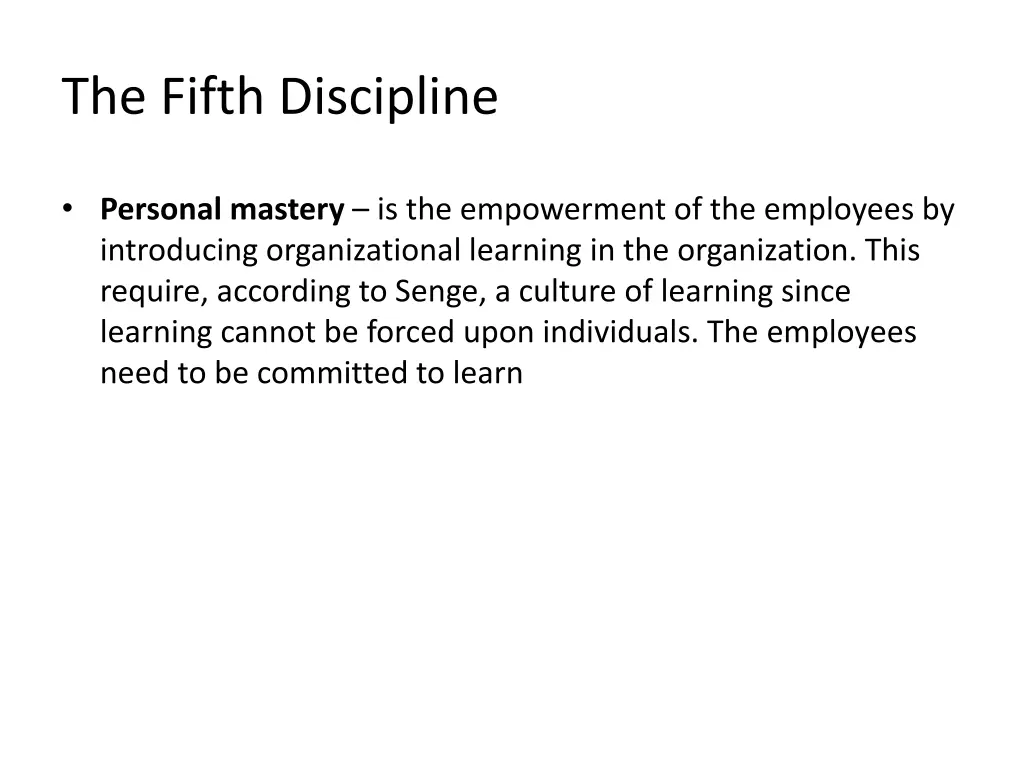 the fifth discipline 1
