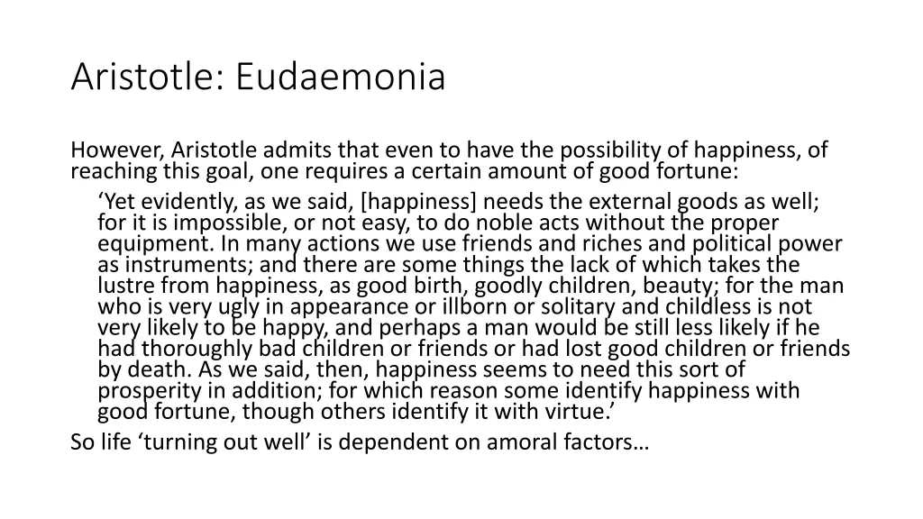 aristotle eudaemonia 2