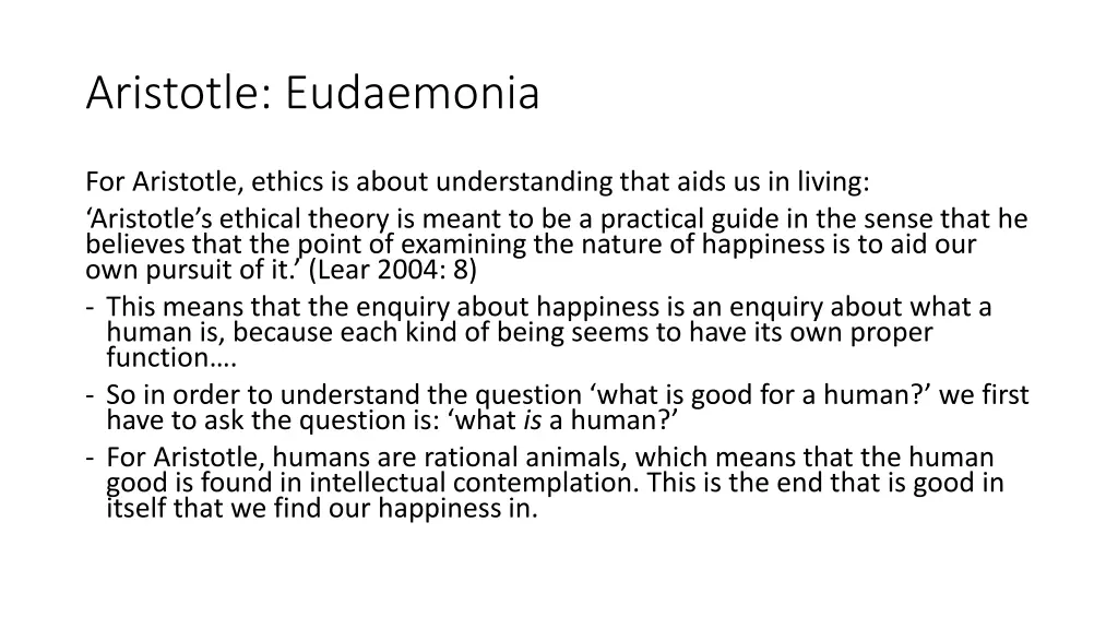aristotle eudaemonia 3