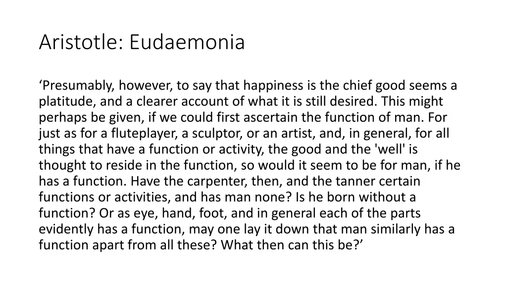 aristotle eudaemonia
