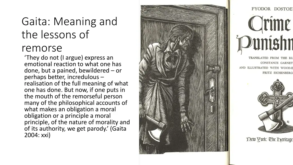 gaita meaning and the lessons of remorse they
