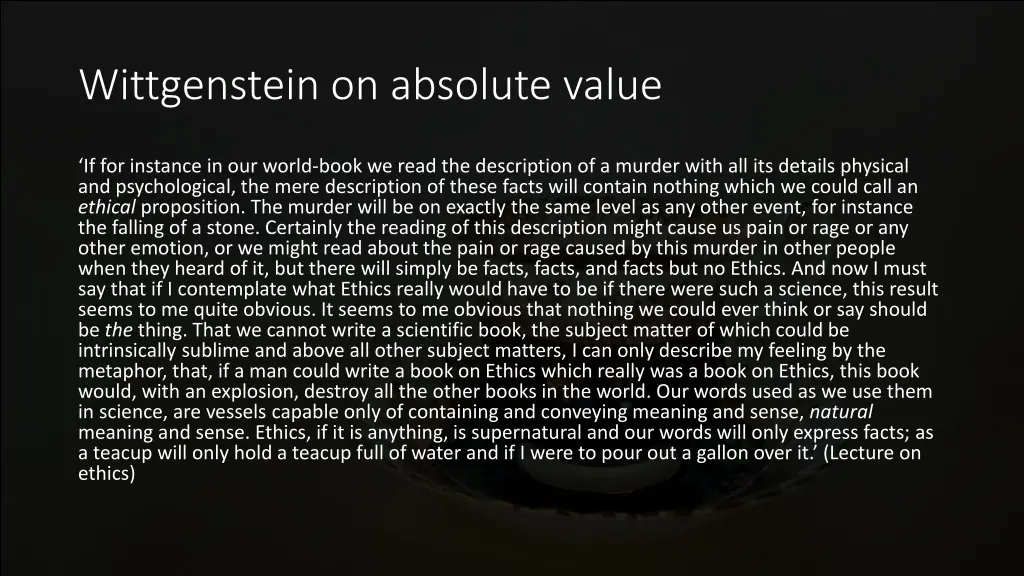 wittgenstein on absolute value 2