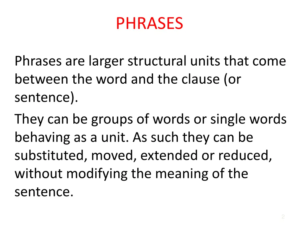 phrases