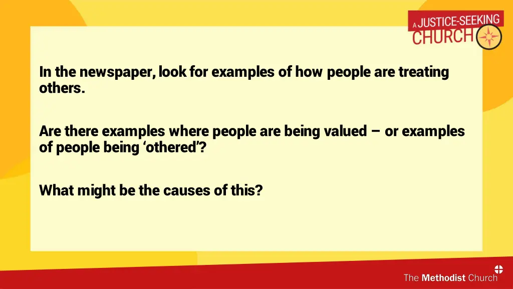 in the newspaper look for examples of how people