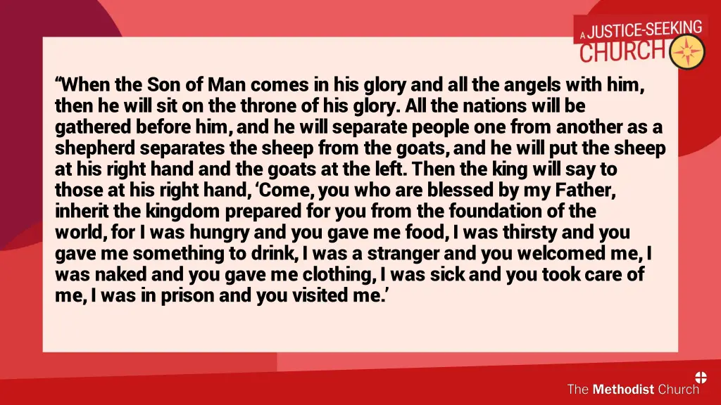 when the son of man comes in his glory