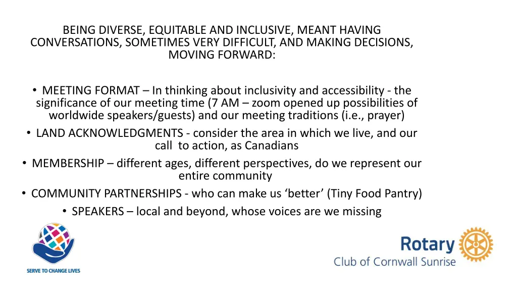 being diverse equitable and inclusive meant