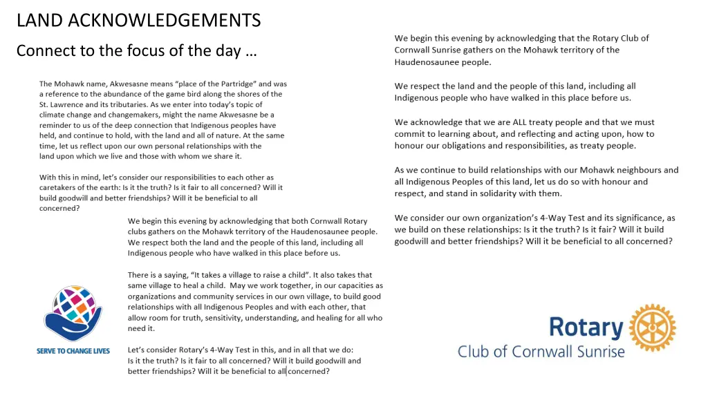 land acknowledgements