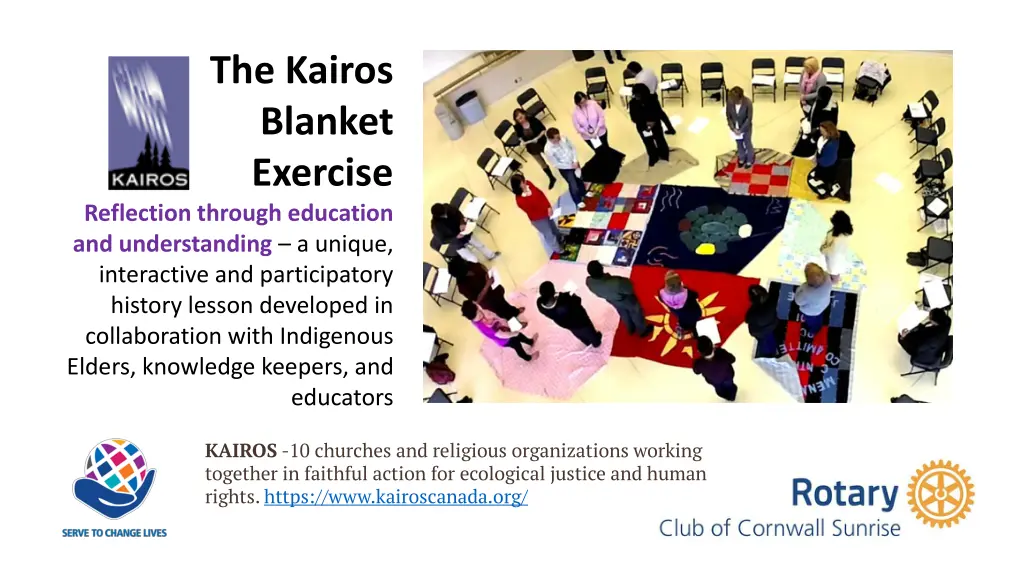 the kairos blanket exercise