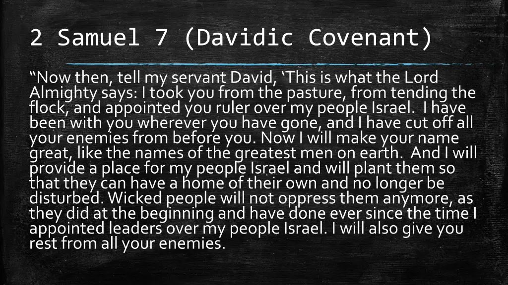2 samuel 7 davidic covenant 2