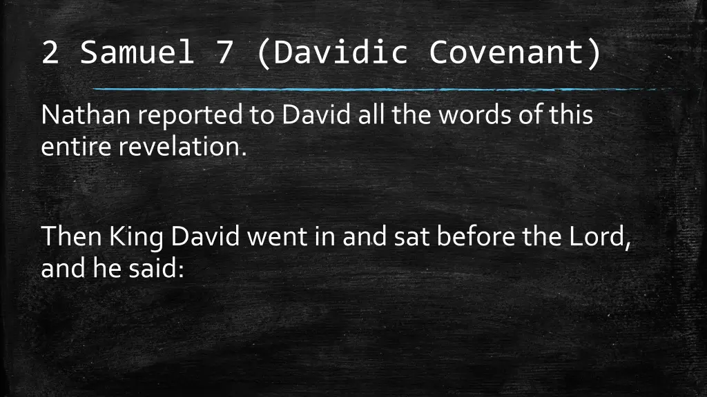 2 samuel 7 davidic covenant 4