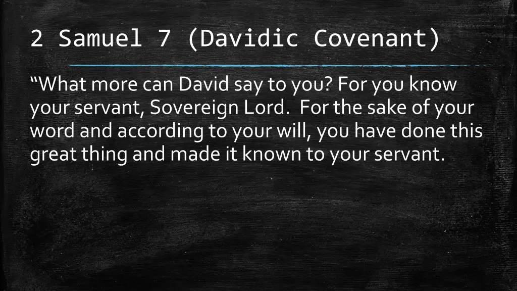 2 samuel 7 davidic covenant 6
