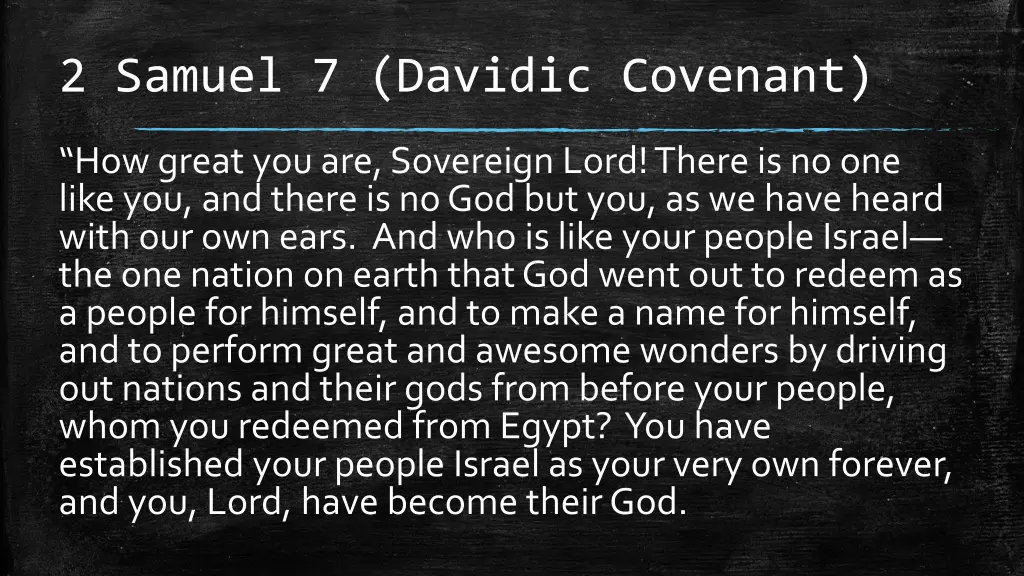 2 samuel 7 davidic covenant 7