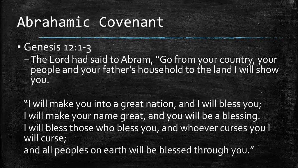 abrahamic covenant 1
